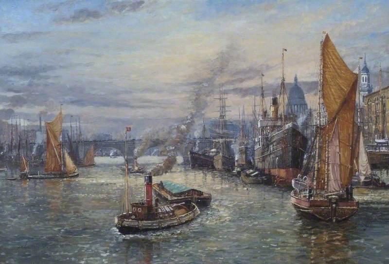Victorian Shipping in the Pool of London