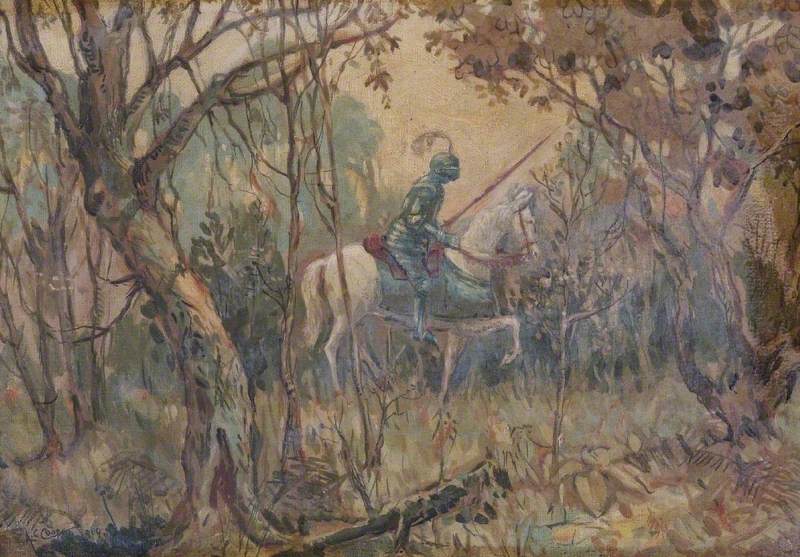 Knight in a Wood