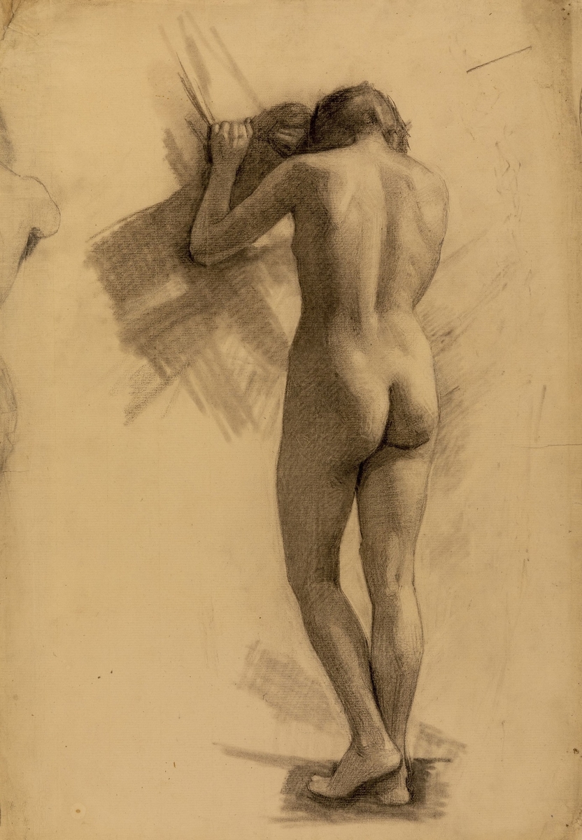 Study of a Standing Female Nude, Seen from Behind