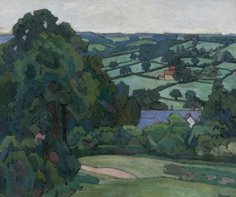 Landscape in the Blackdown Hills, Devon