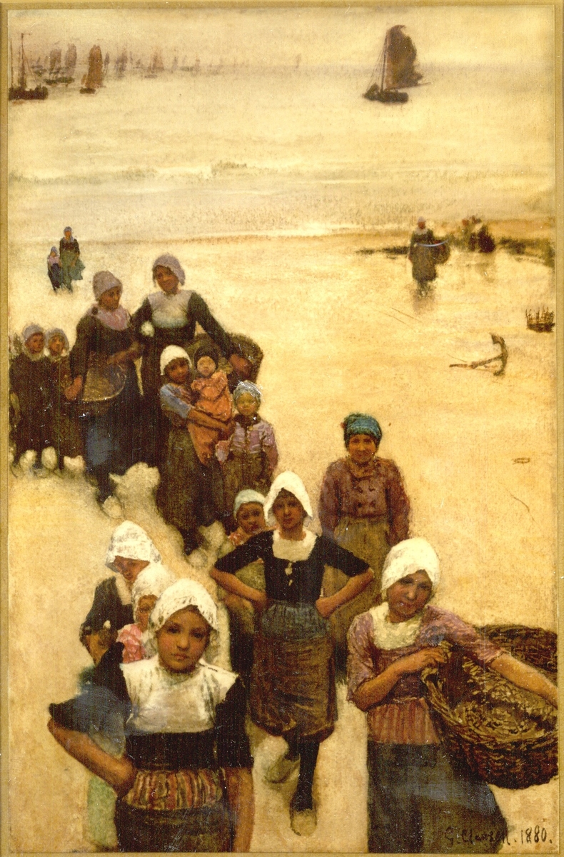 Fisher Girls on Beach