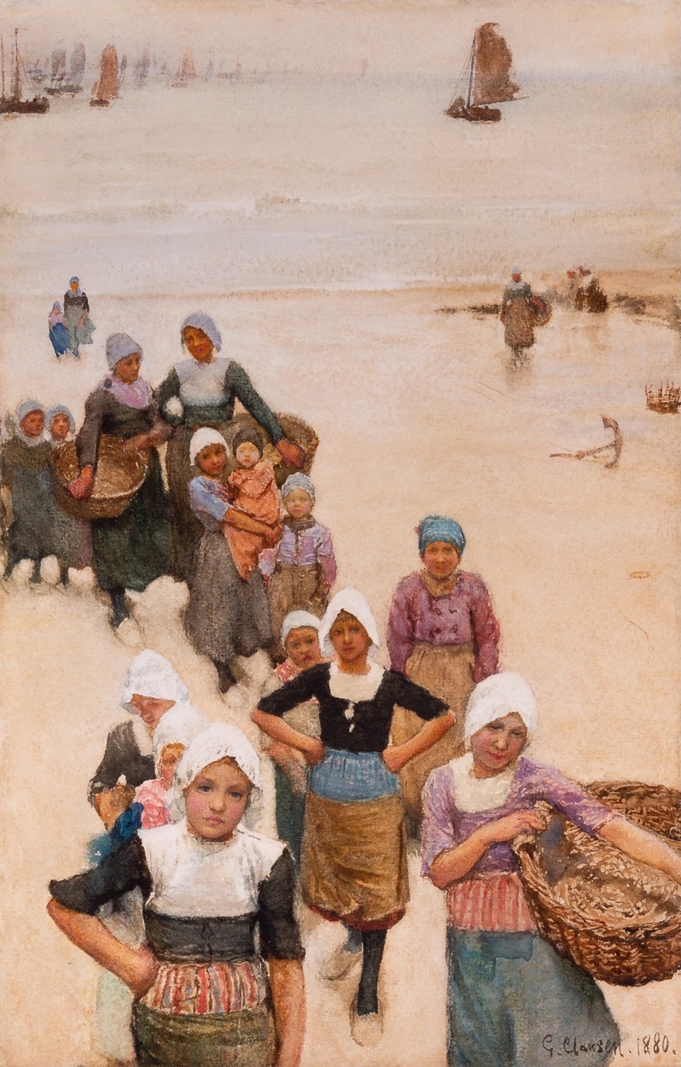 Fisher Girls on Beach
