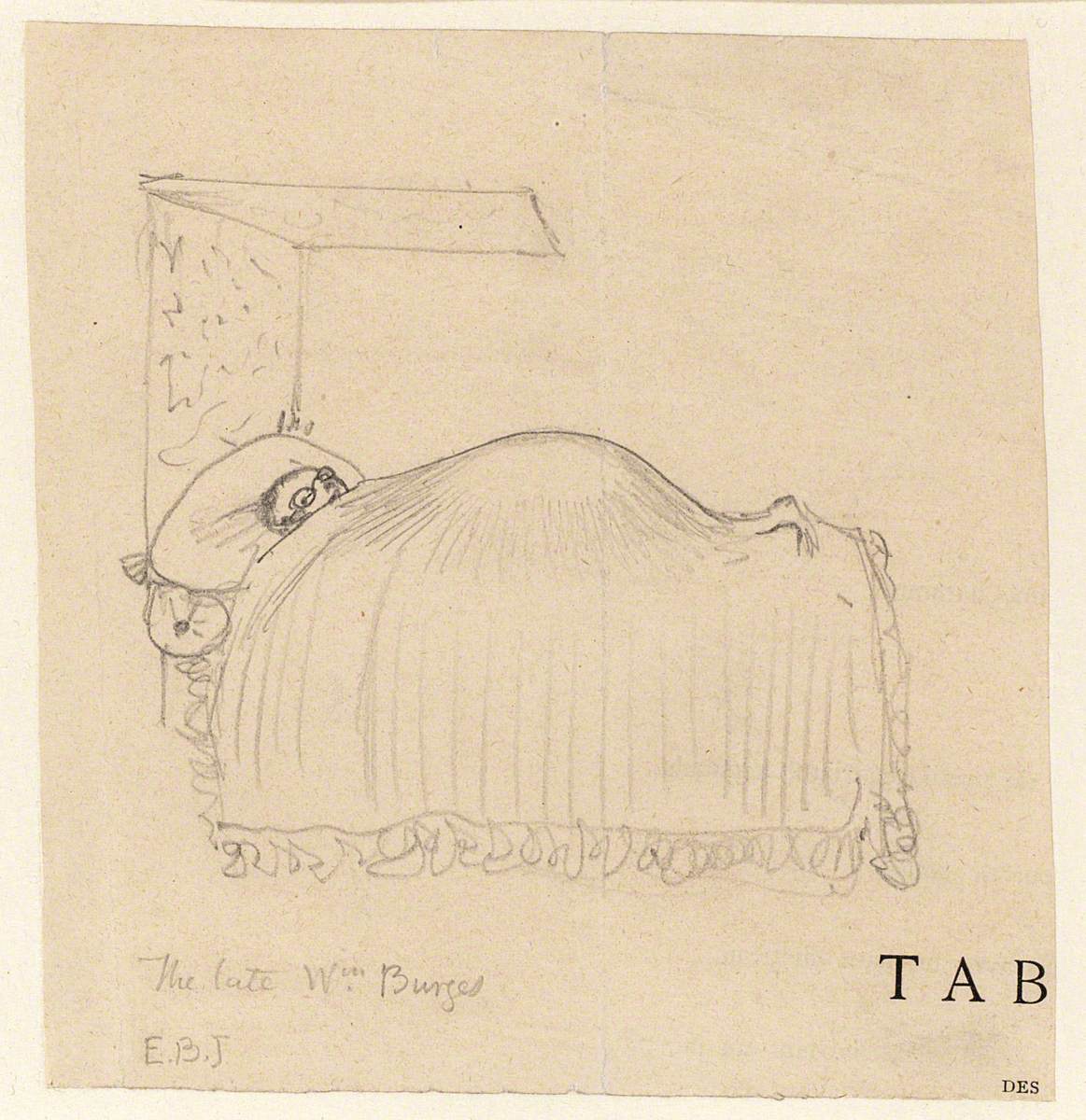 William Burges in Bed