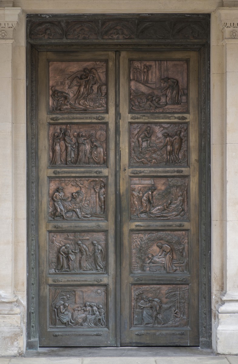 Pair of Bronze Doors
