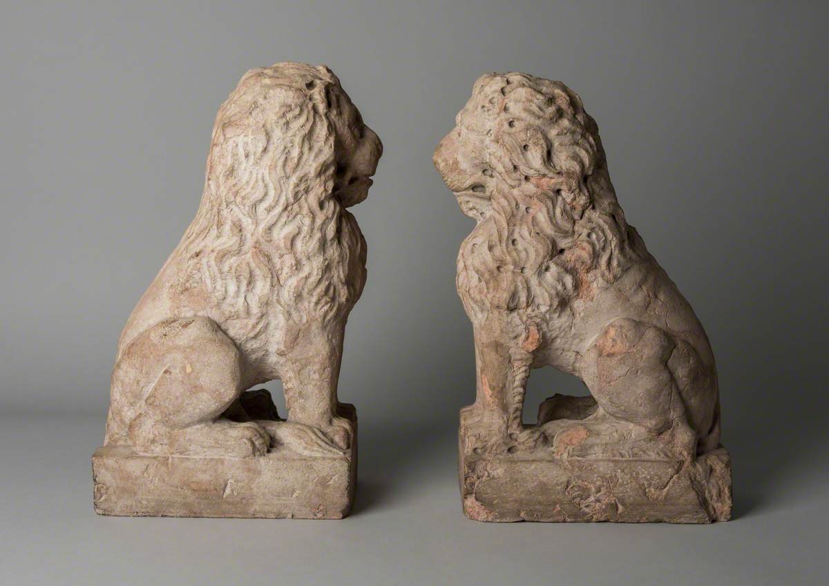 Pair of Venetian Lions