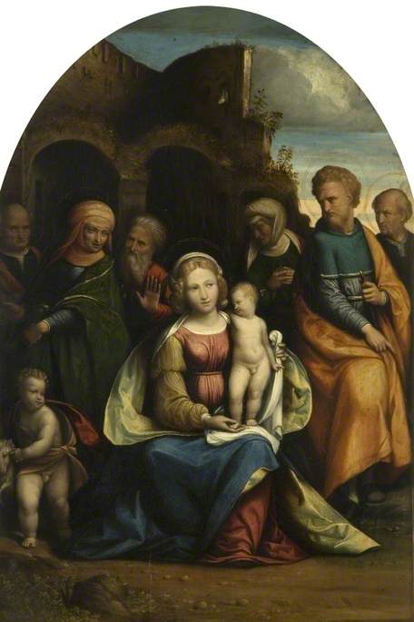 The Holy Family with Saints