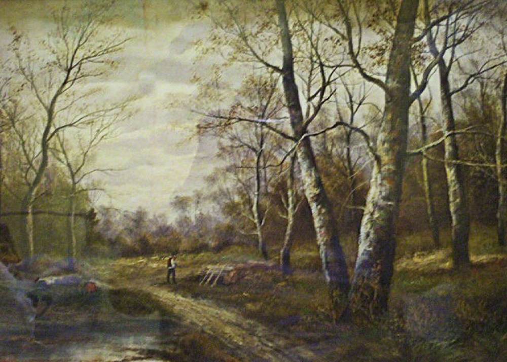 Woodman in a Forest