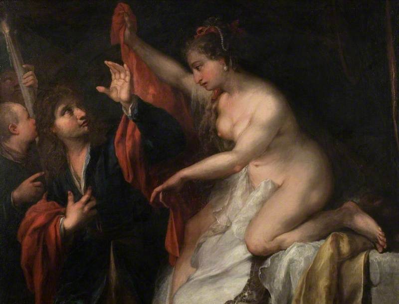 Joseph Seduced by Potiphar's Wife