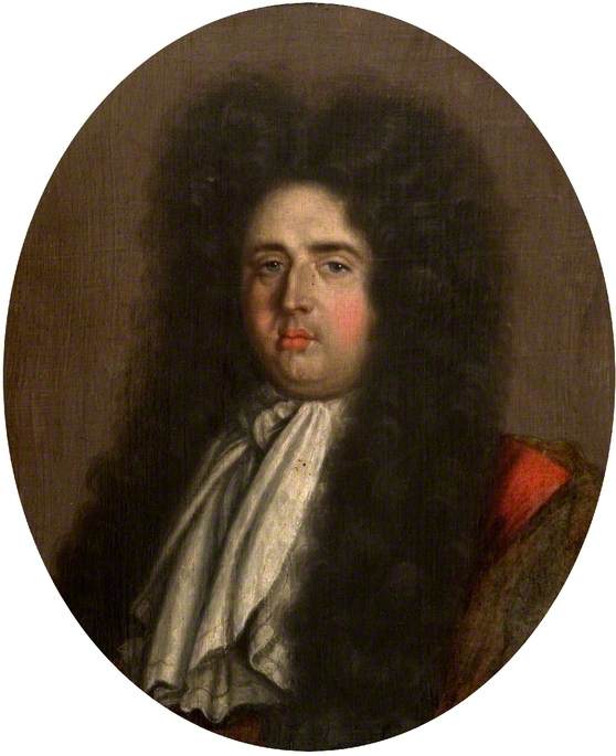 Portrait of a Gentleman in a Full Wig with a Large White Tie