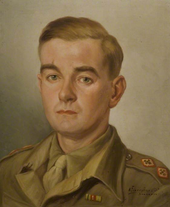 Major Tom Agutter, TD, of the 5th Battalion, the Northamptonshire Regiment at Sorrento