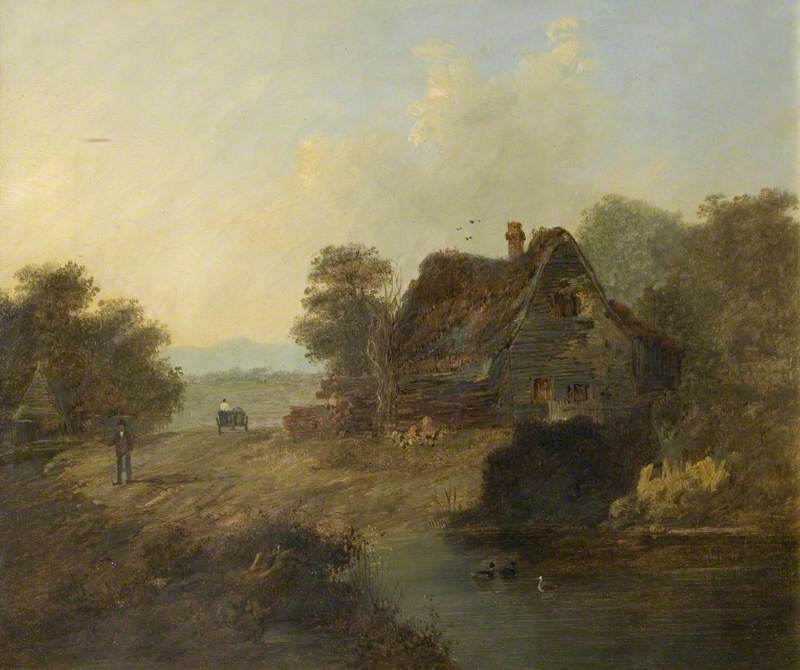 A Cottage by a Roadside