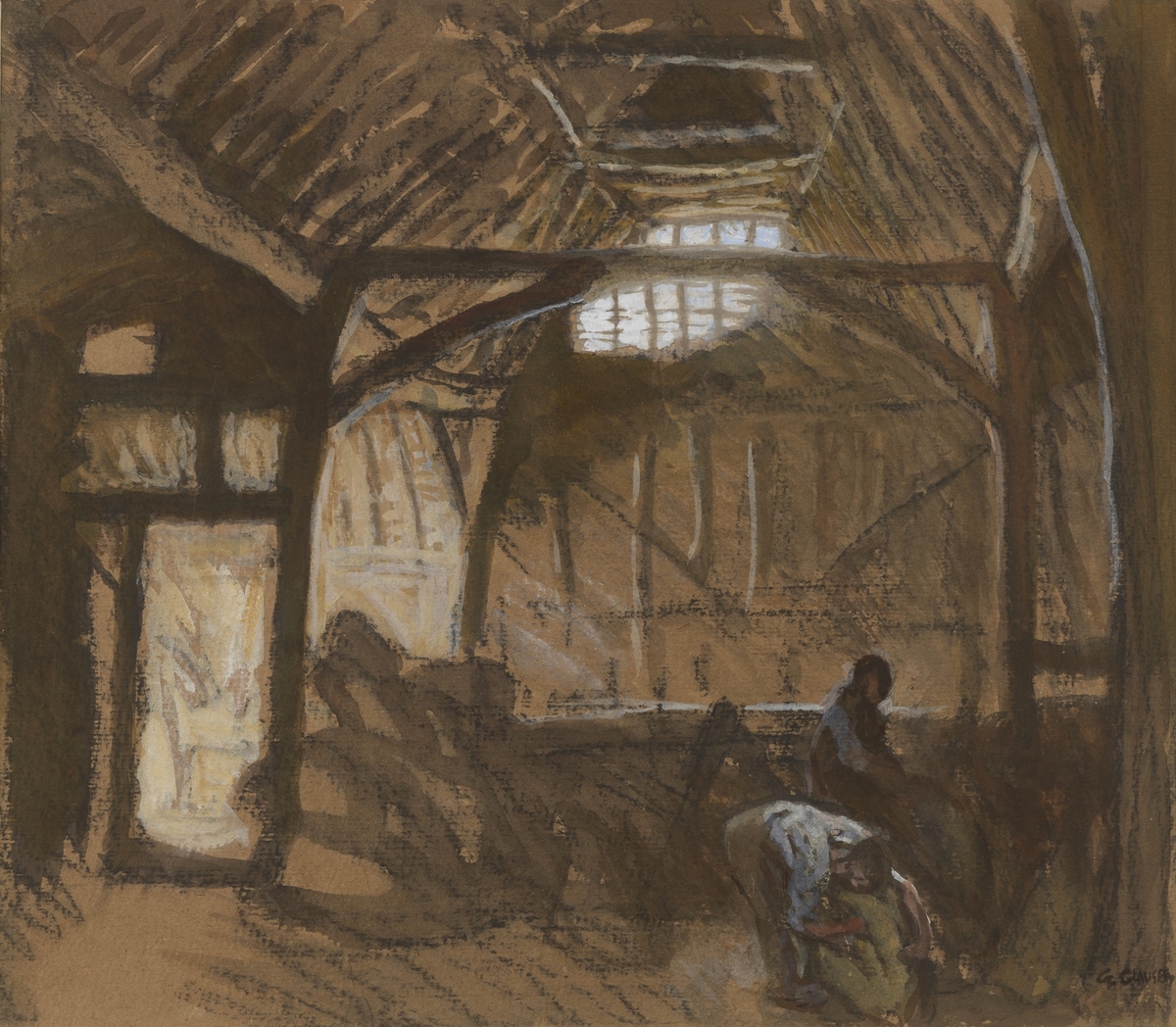 Interior of a Barn