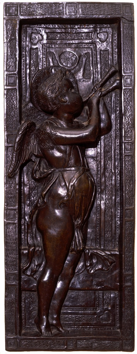 An Angel Playing an Aulos (flute)