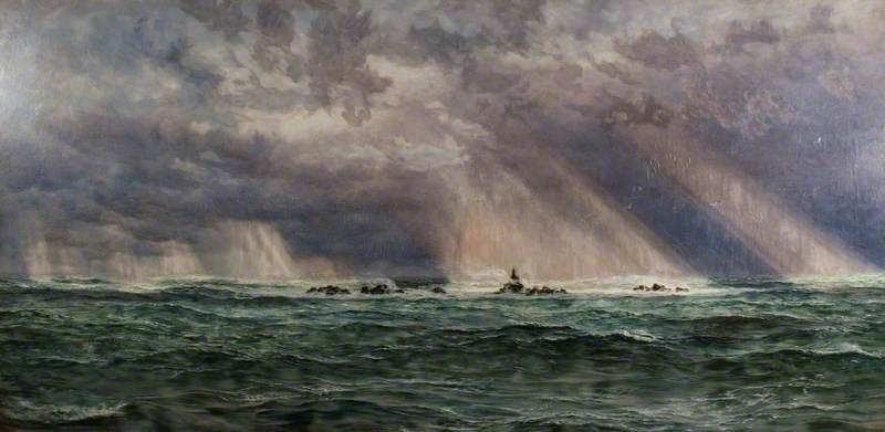 A North-West Gale off the Longships Lighthouse