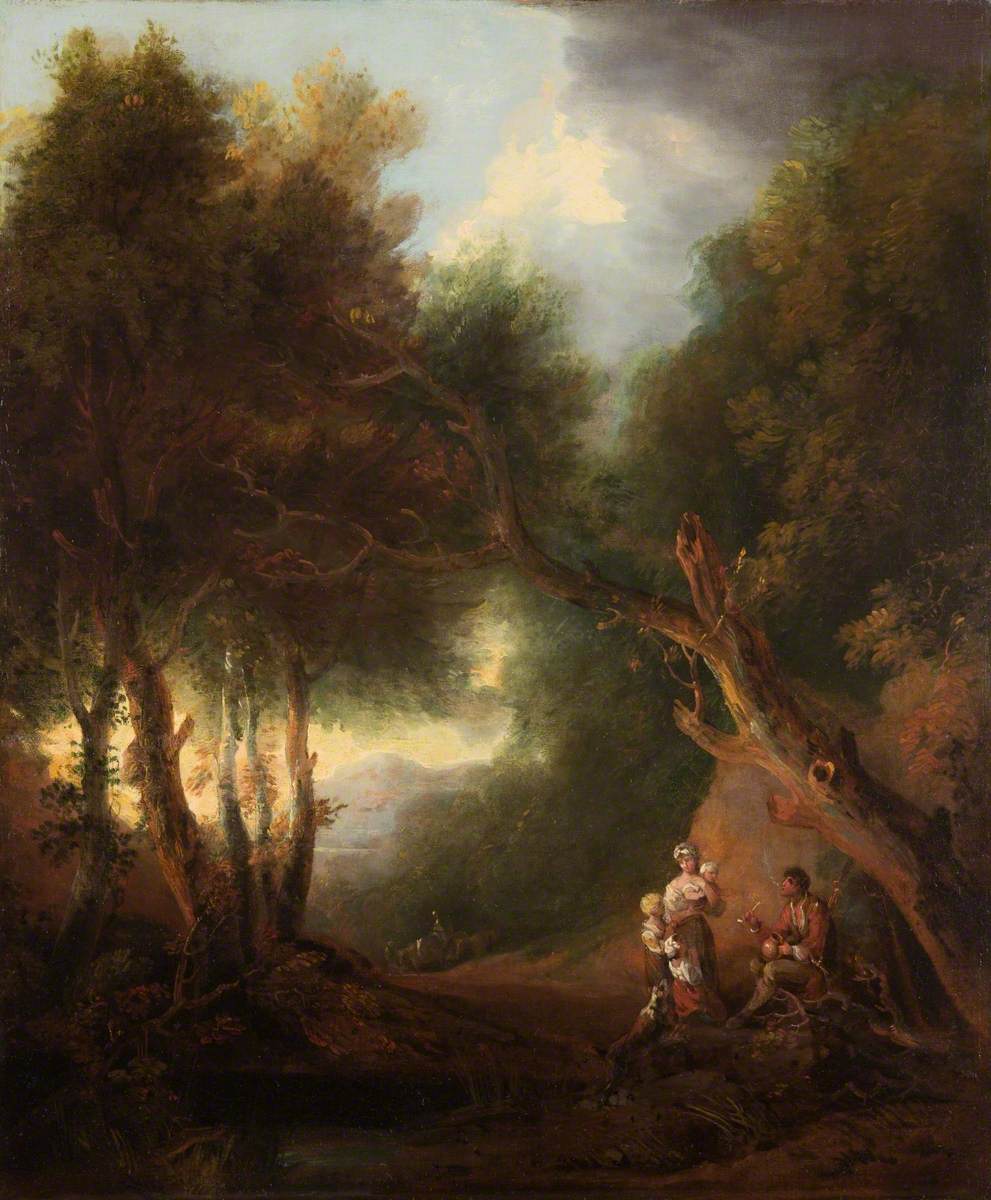 A Wooded Landscape, Autumn Evening