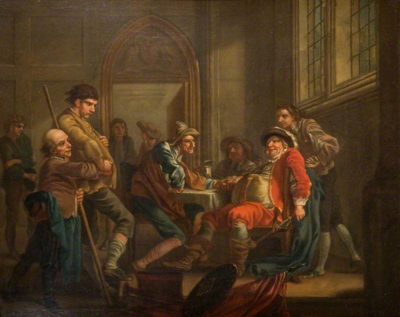 Sir John Falstaff Raising Recruits