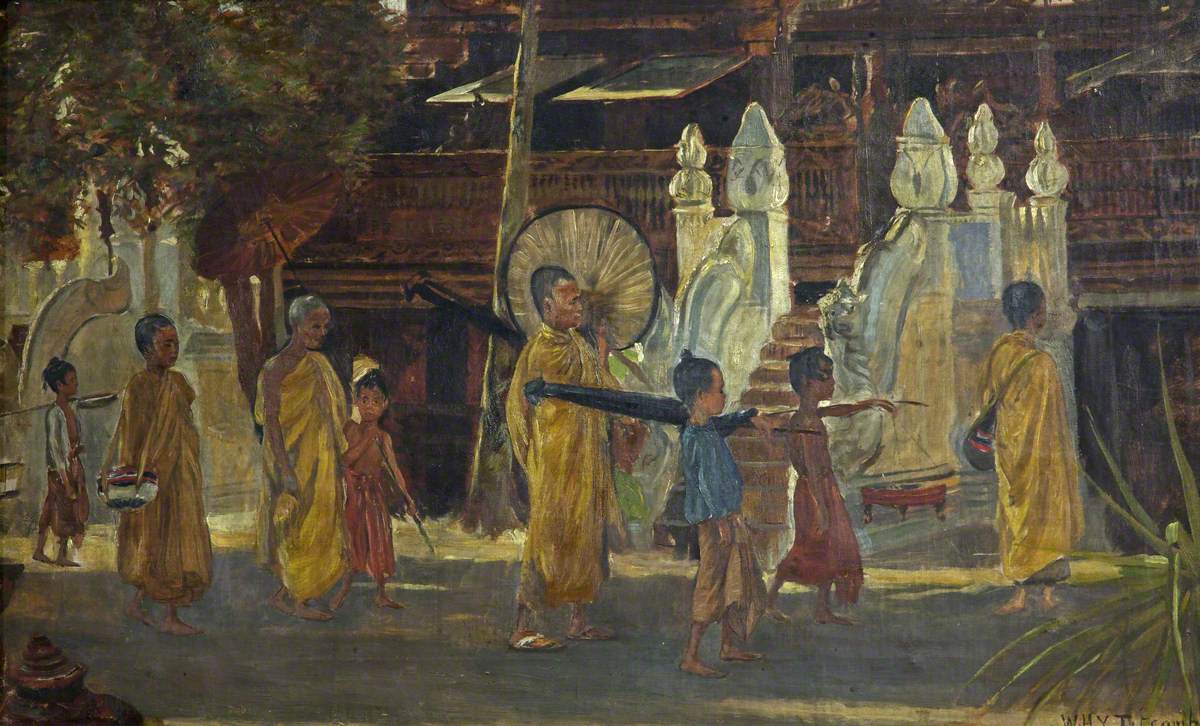 A Procession in Burma