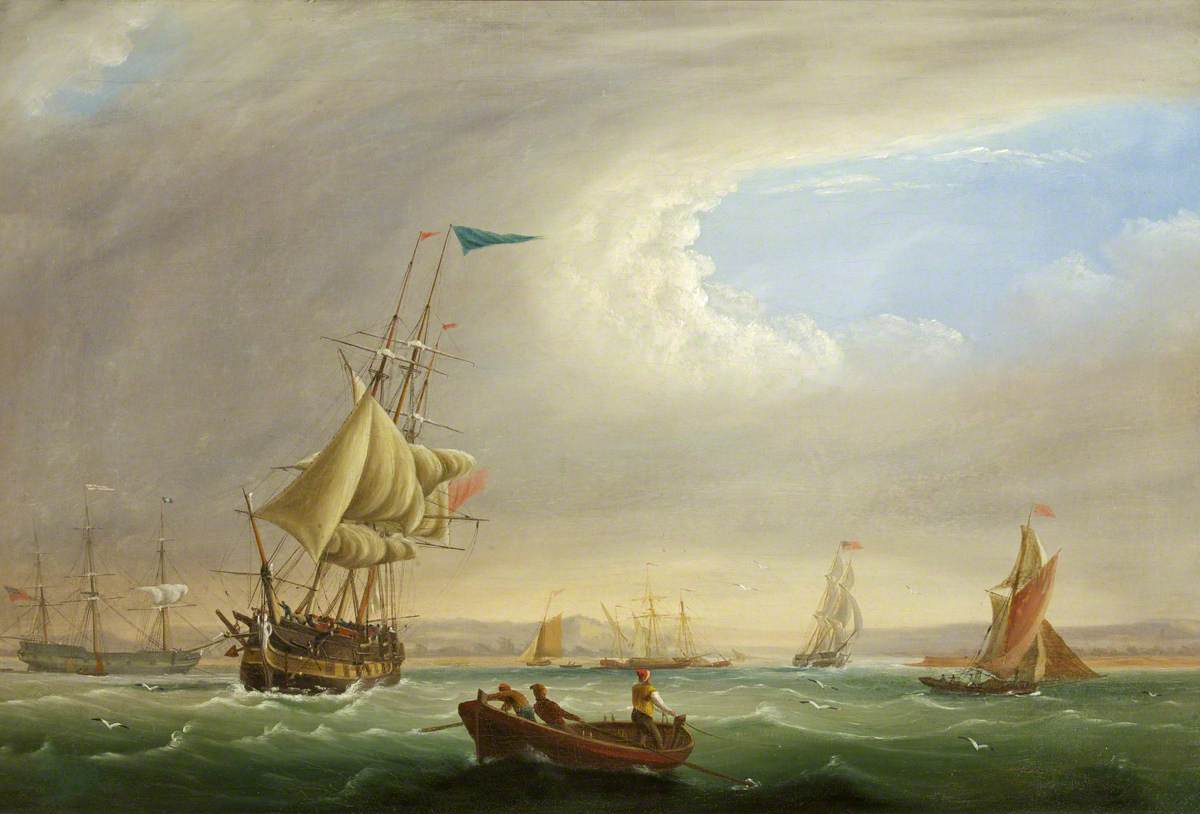 Seascape with Entrance to a River