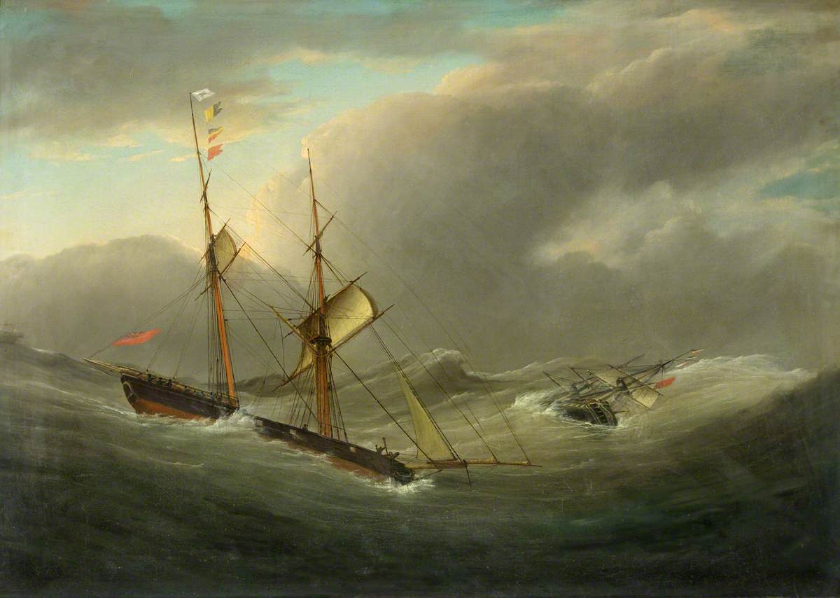 The Brigantine 'Tom Cod' Rescuing the Crew of 'La Plata'