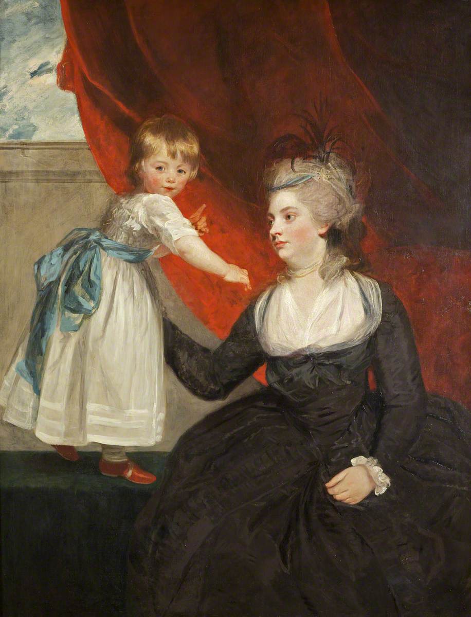 The Honourable Frances Courtenay, Lady Honywood (b.1763), and Her Daughter