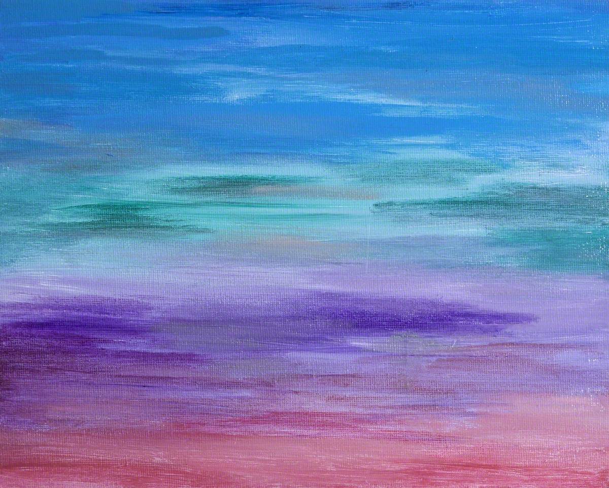 Blue, Green, Red and Purple Abstract, No. 6 | Art UK