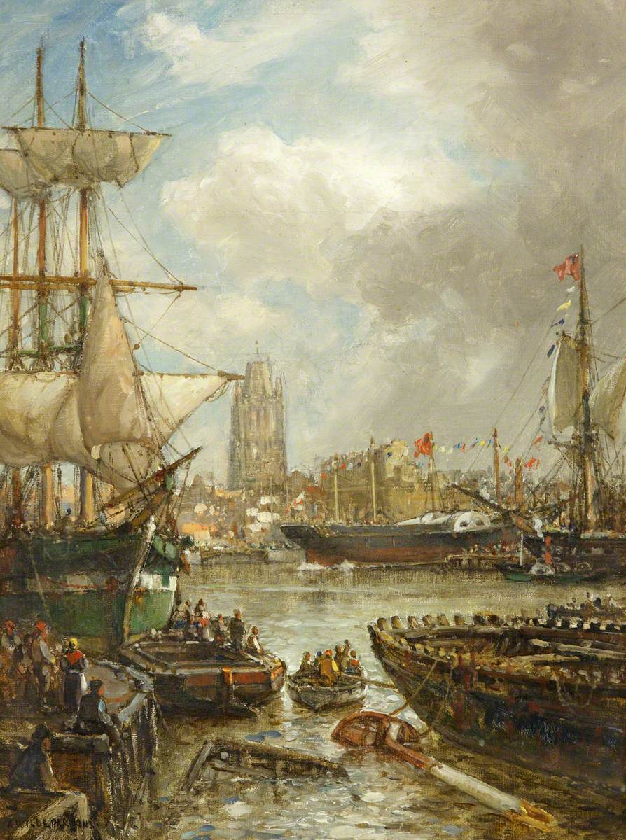 The Launch of the Great Western from Patterson's Yard, Bristol, 19th July 1837