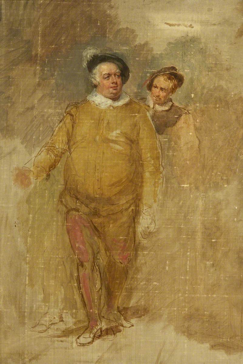 William Downton as Falstaff and George Smith as Bardolph in 'Henry IV', Part I