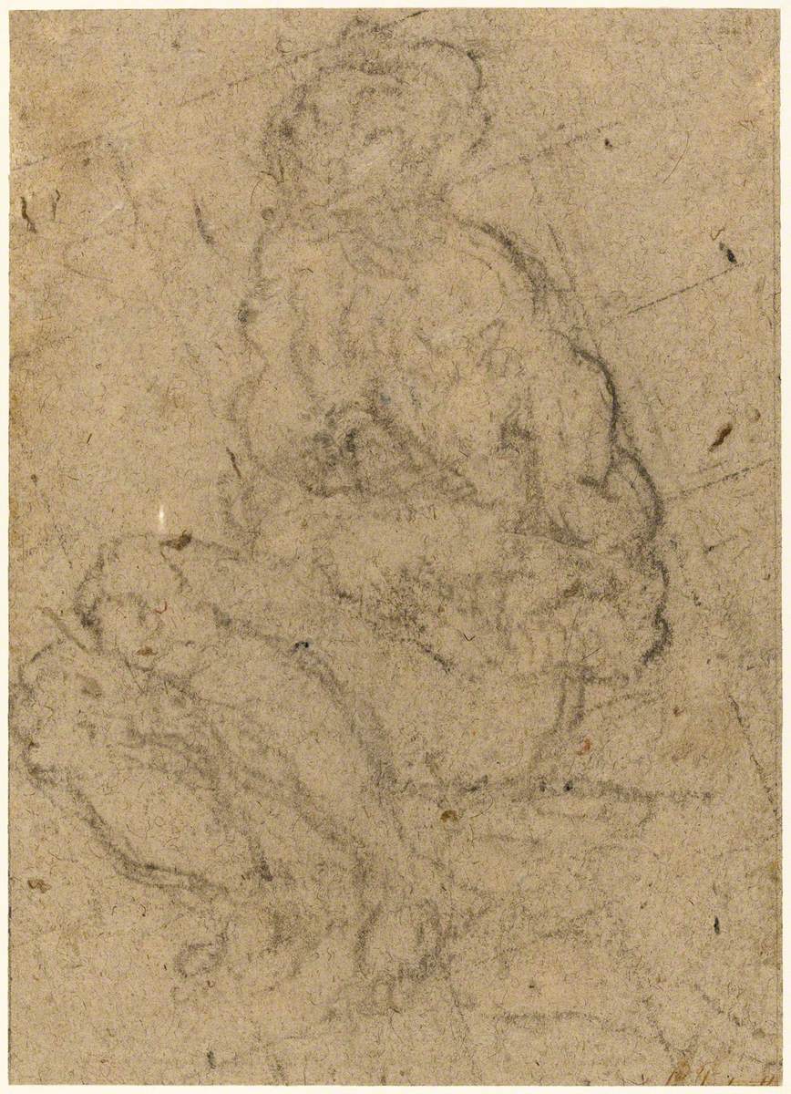 Seated Male Nude