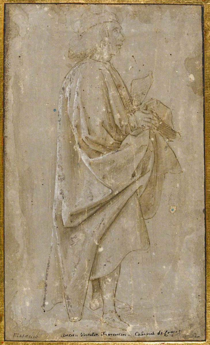 Draped Figure of a Standing Man