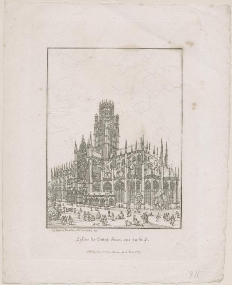 Eglise de Saint Ouen, vue du S.E.