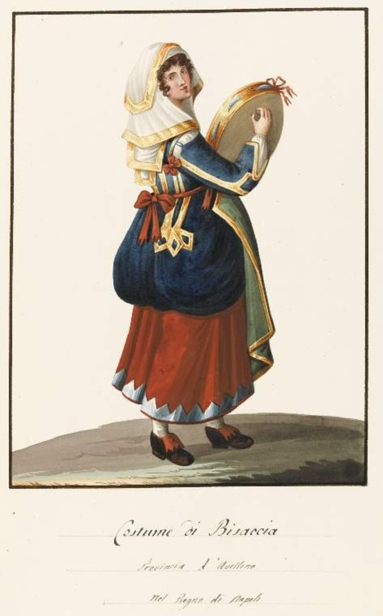 Costume di Bisaccia.  Provincia d'Avellino nel Regno di Napoli