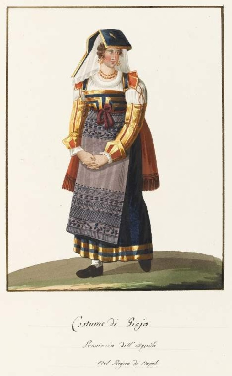 Costume di Giojoi.  Provincia dell' Aquila nel Regno di Napoli