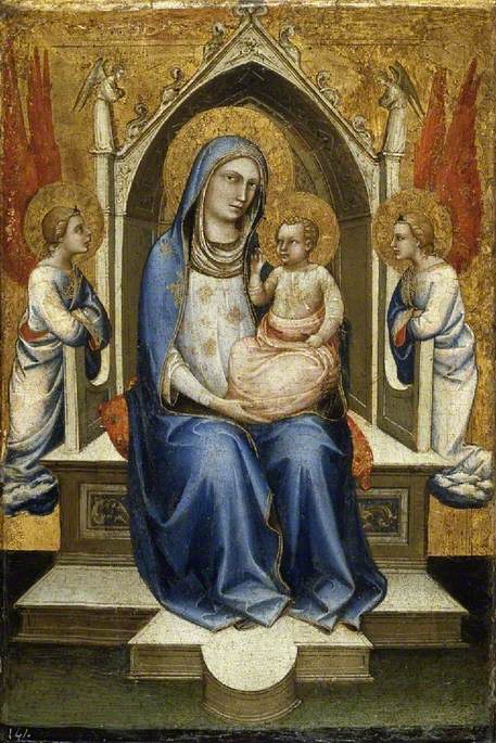 Virgin and Child Enthroned with Two Attendant Angels