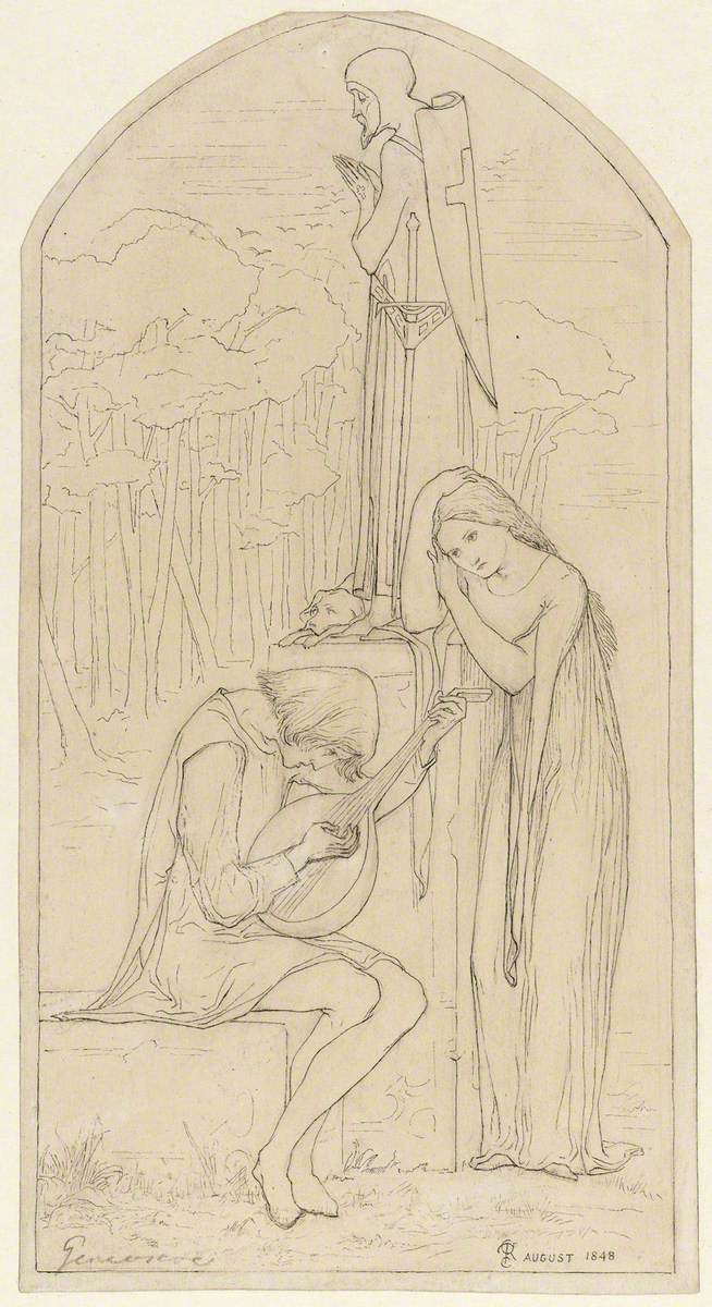 Illustration to Coleridge's Poem 'Genevieve'