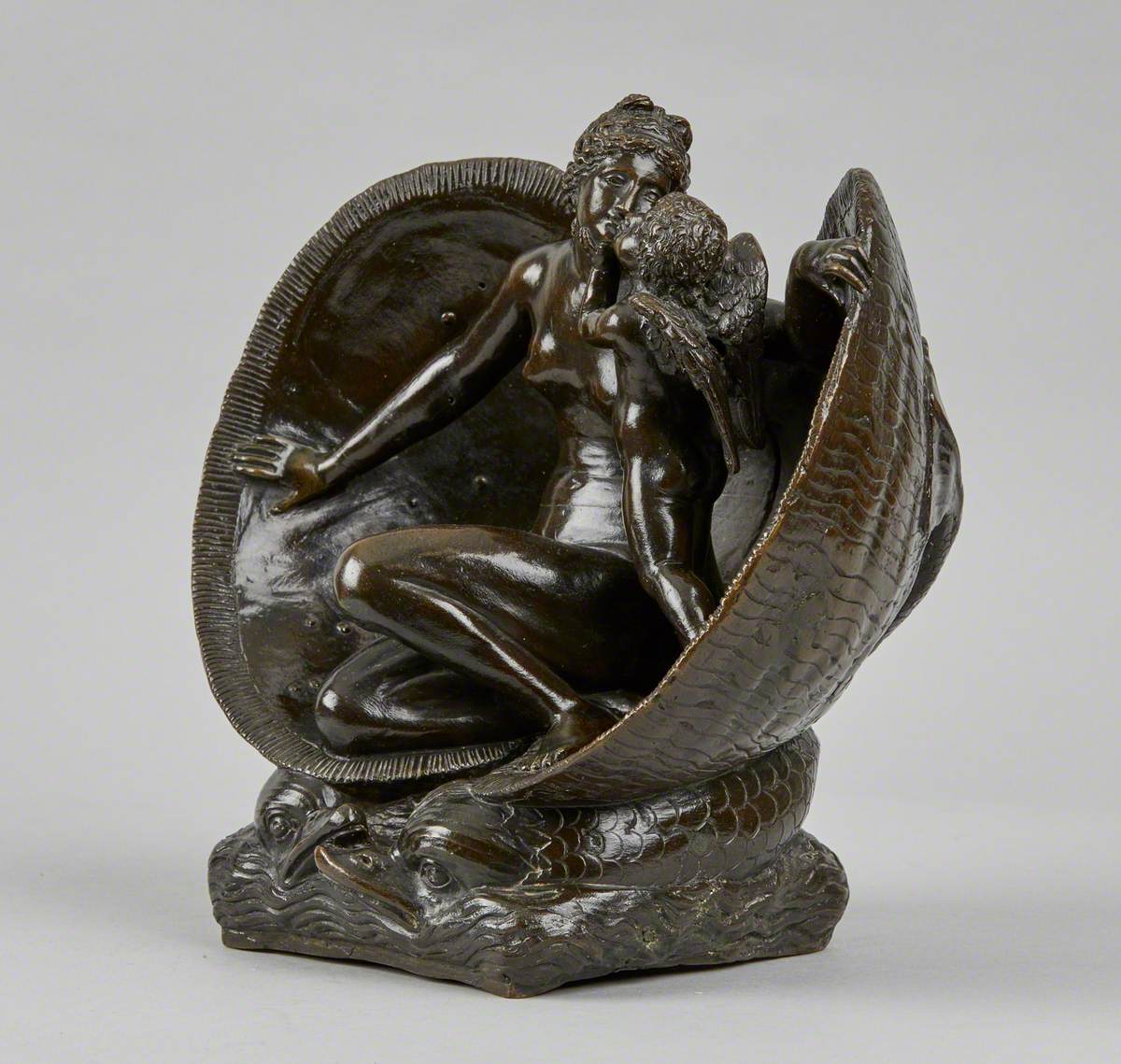 Venus and Cupid in a Shell