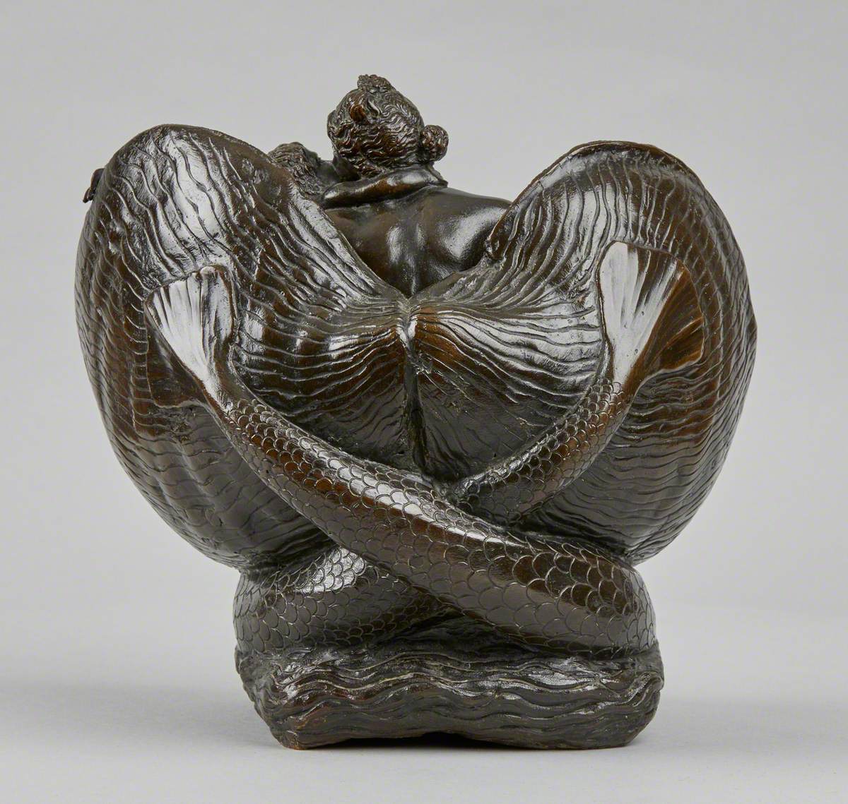 Venus and Cupid in a Shell