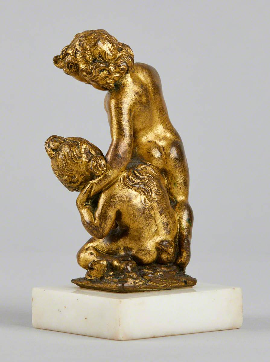 Putto and Infant Satyr with Goblet