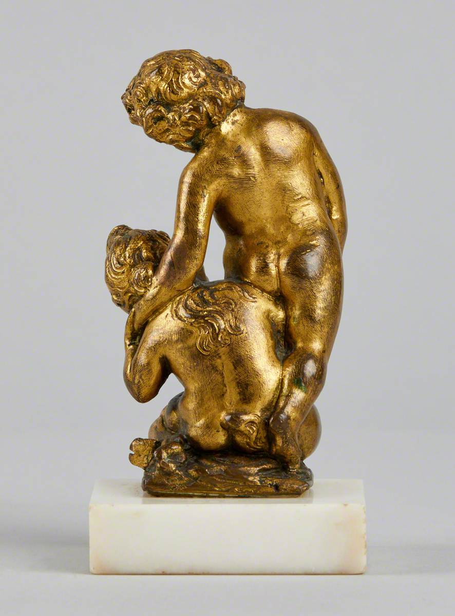 Putto and Infant Satyr with Goblet