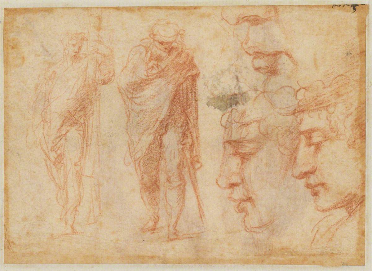 Studies of Saints and the Head of a Youth