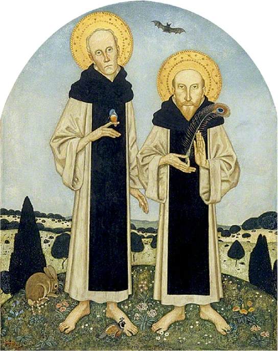 Charles Ricketts (1866–1931), and Charles Shannon (1863–1937), as Medieval Saints