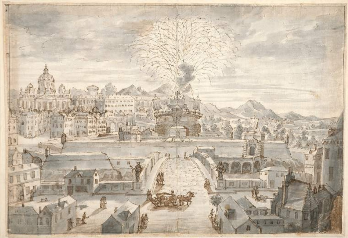 Fireworks at the Castel S. Angelo, Rome