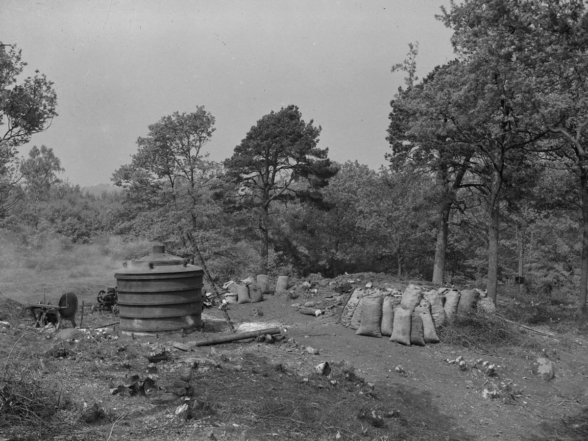 Charcoal Burning with a Kiln at Bouth, Ulverston