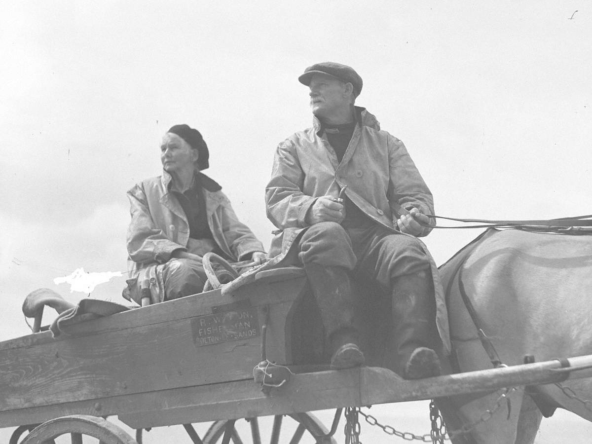 Husband and Wife on Cockling Cart