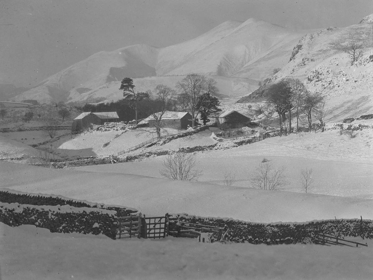 Farm Buildings in the Snow