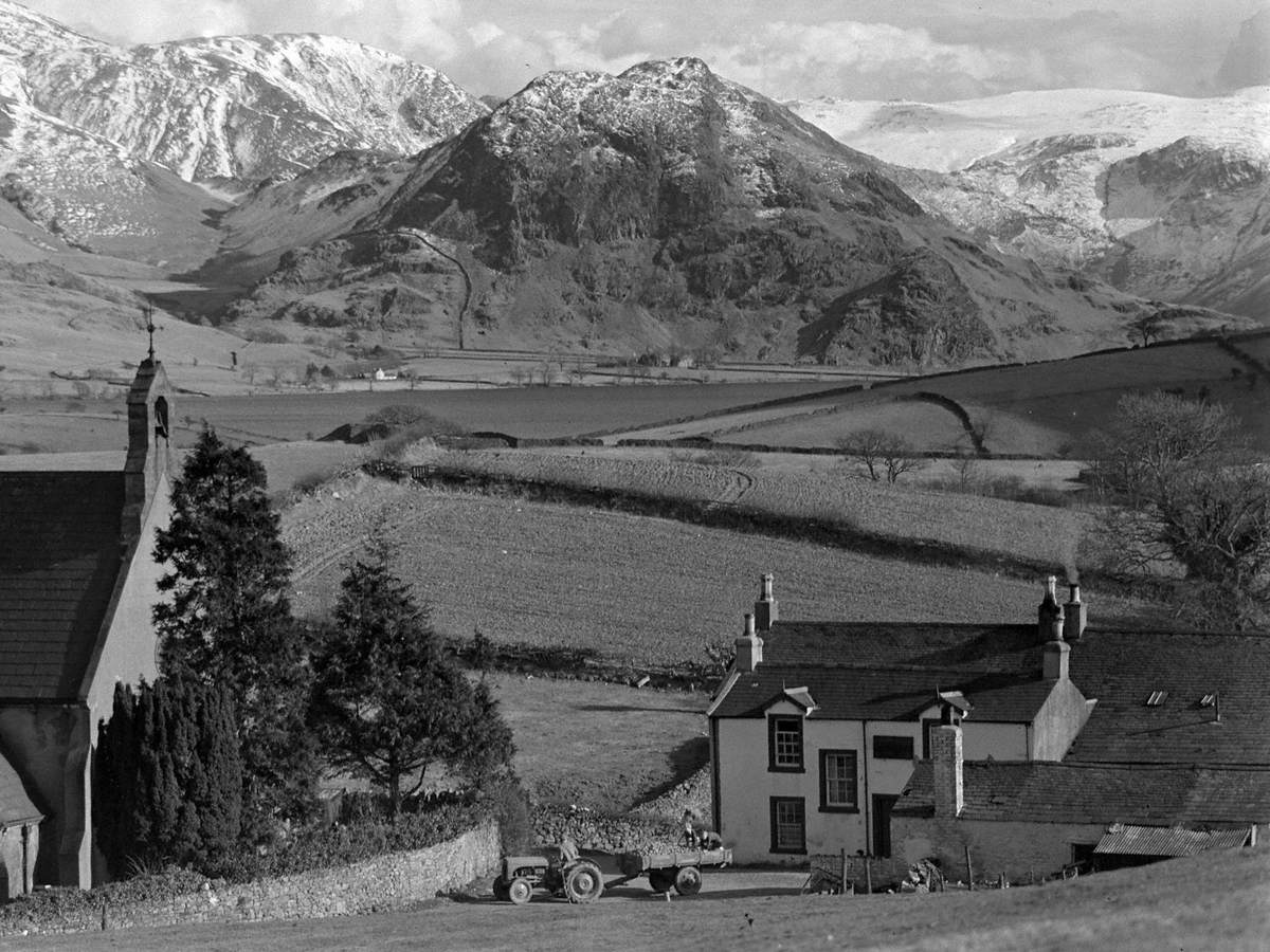 Buildings and Tractor at Loweswater