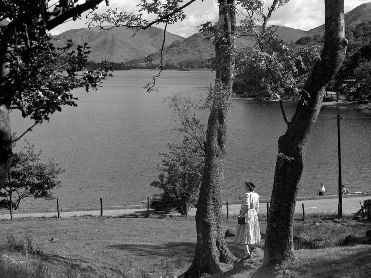 Women Looking out over Lake, Ullswater