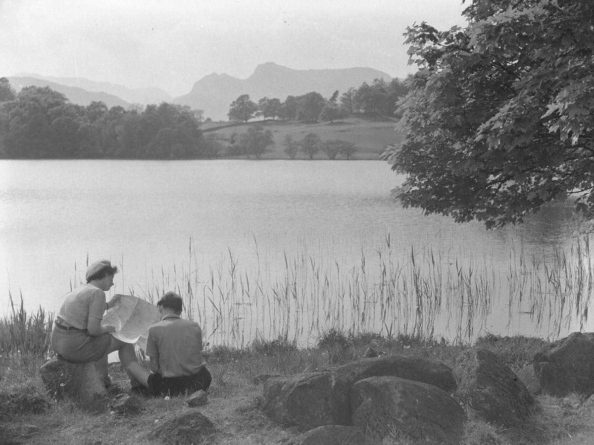 Map Reading at Loughrigg Tarn