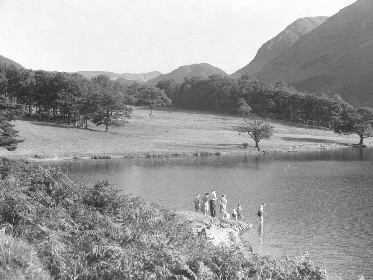 Family at Crummock Water
