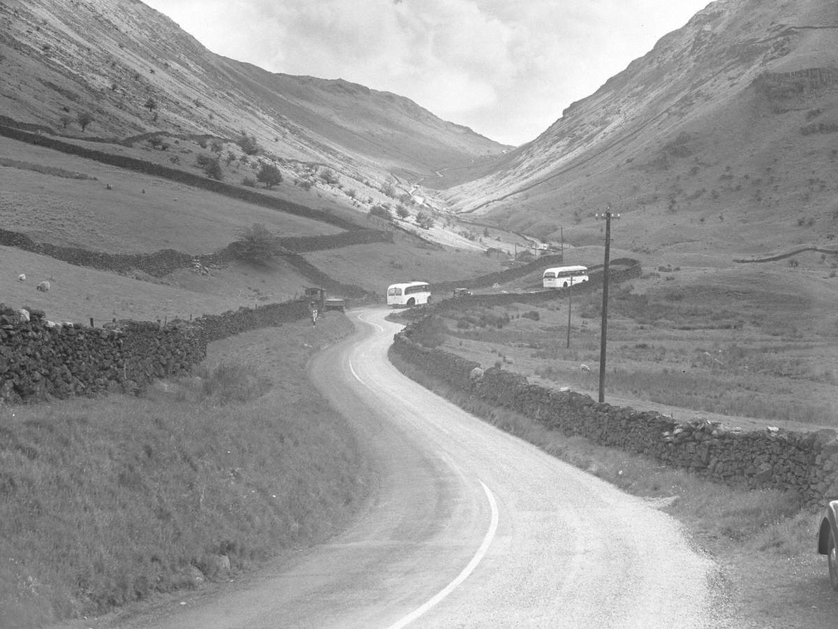 Buses on Valley Road, Kirkstone