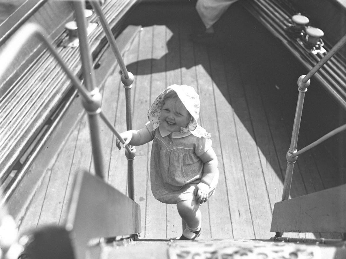Girl on Passenger Boat at Windermere